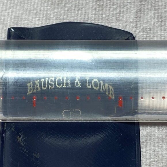 Bausch & Lomb Acrylic Magnifying Ruler With Black Case 8" Durable Optical Tool - Picture 6 of 15